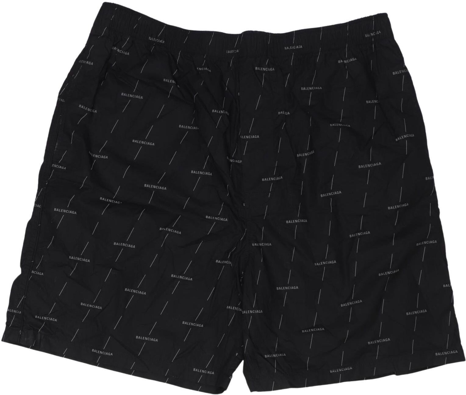 Balenciaga Herren Shorts, Schwarz, Gr. EU 50, Synthetik / Baumwolle - Second Hand