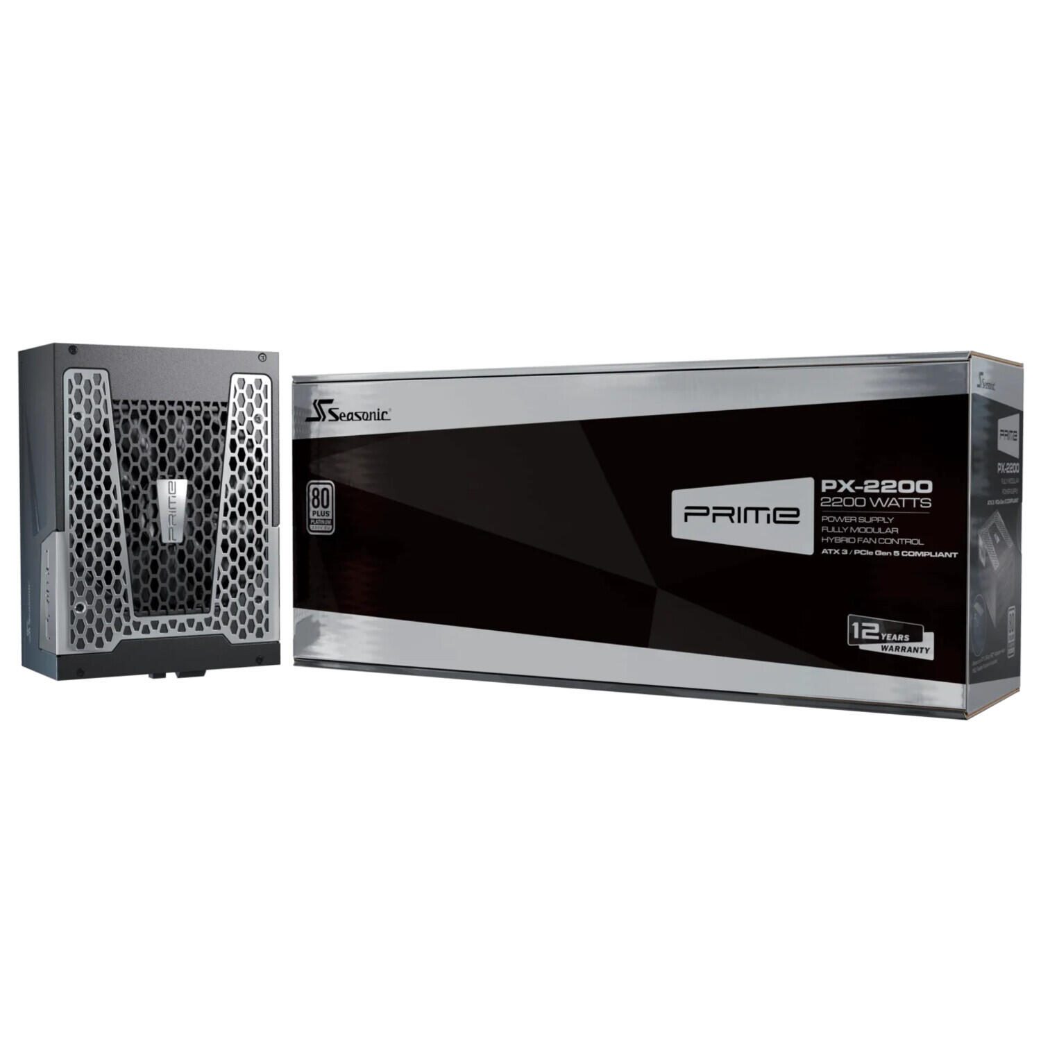 Seasonic Netzteil PRIME PX 2200 ATX 3.1 full-modular 2200W 80+ Platinum schwarz PRIME-PX-2200-ATX30