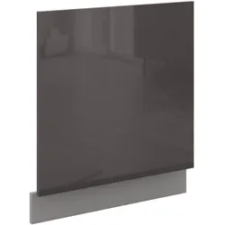 Frontblende Geschirrspüler integriert 60 cm Grau Hochglanz Küche Grey Bianca