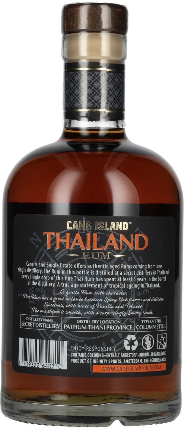 Cane Island Rum Cane Island THAILAND 5 Years Old Single Estate Rum 43% Vol. 0,7l