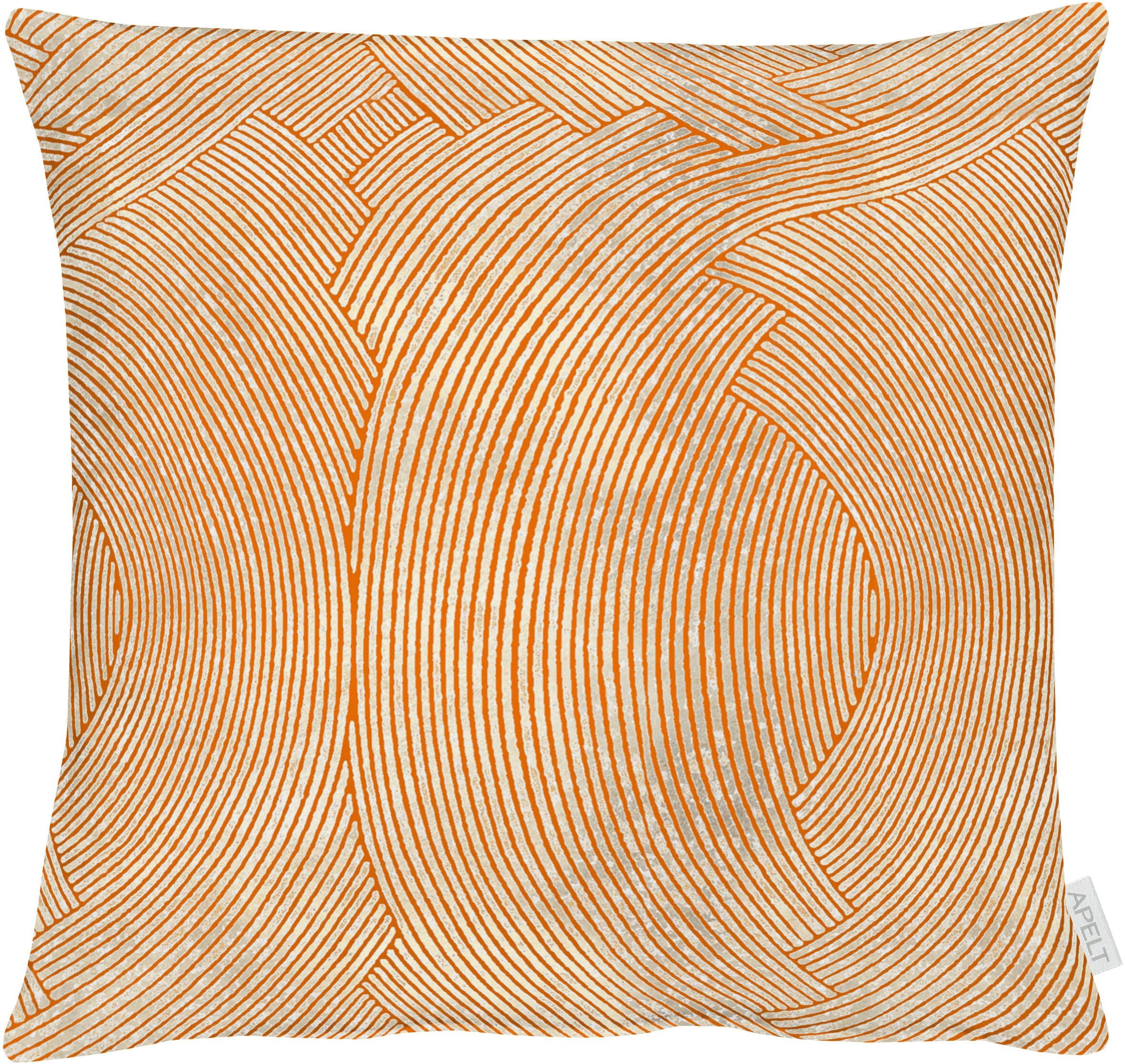 Dekokissen APELT "5470", orange, B:40cm L:40cm, Obermaterial: 75% Polyester, 25% Baumwolle, Dekokissen_Sitzkissen_Kissenhüllen, Dekokissen