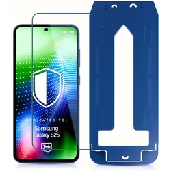 3MK Samsung Galaxy S25 - HARDY¬AE Ultra Glass‚Ñ¢ (Samsung Galaxy S25), Smartphone Schutzfolie, Schwarz