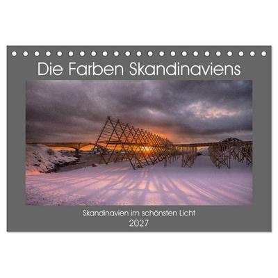 Die Farben Skandinaviens (Tischkalender 2027 DIN A5 quer), CALVENDO Monatskalender