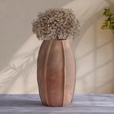 BIDK Home "Terracotta Vase Dia 8.5"" x 12.5"" H"