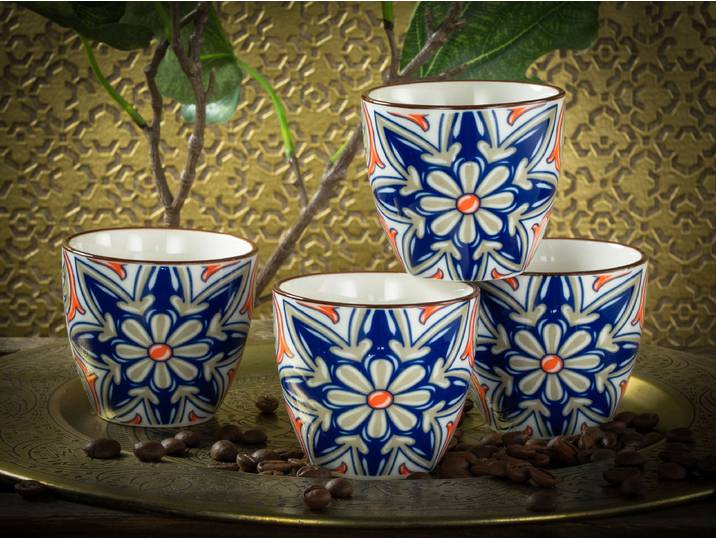 Espressotassen Aladin Rot 4er-Set Ø 7cm Rot