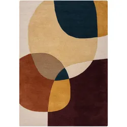 TEPPICH aus Wolle AIRE in Lila, abstrakt, 200 x 290 cm