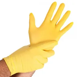 HYGOSTAR Nitrilhandschuhe puderfrei Safe Light Gelb Größe XL 1000 Stück