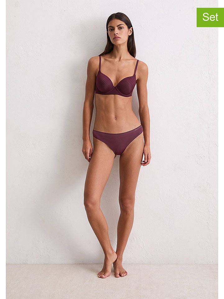 Marc O´Polo Bodywear 2er-Set: Strings in Bordeaux - L