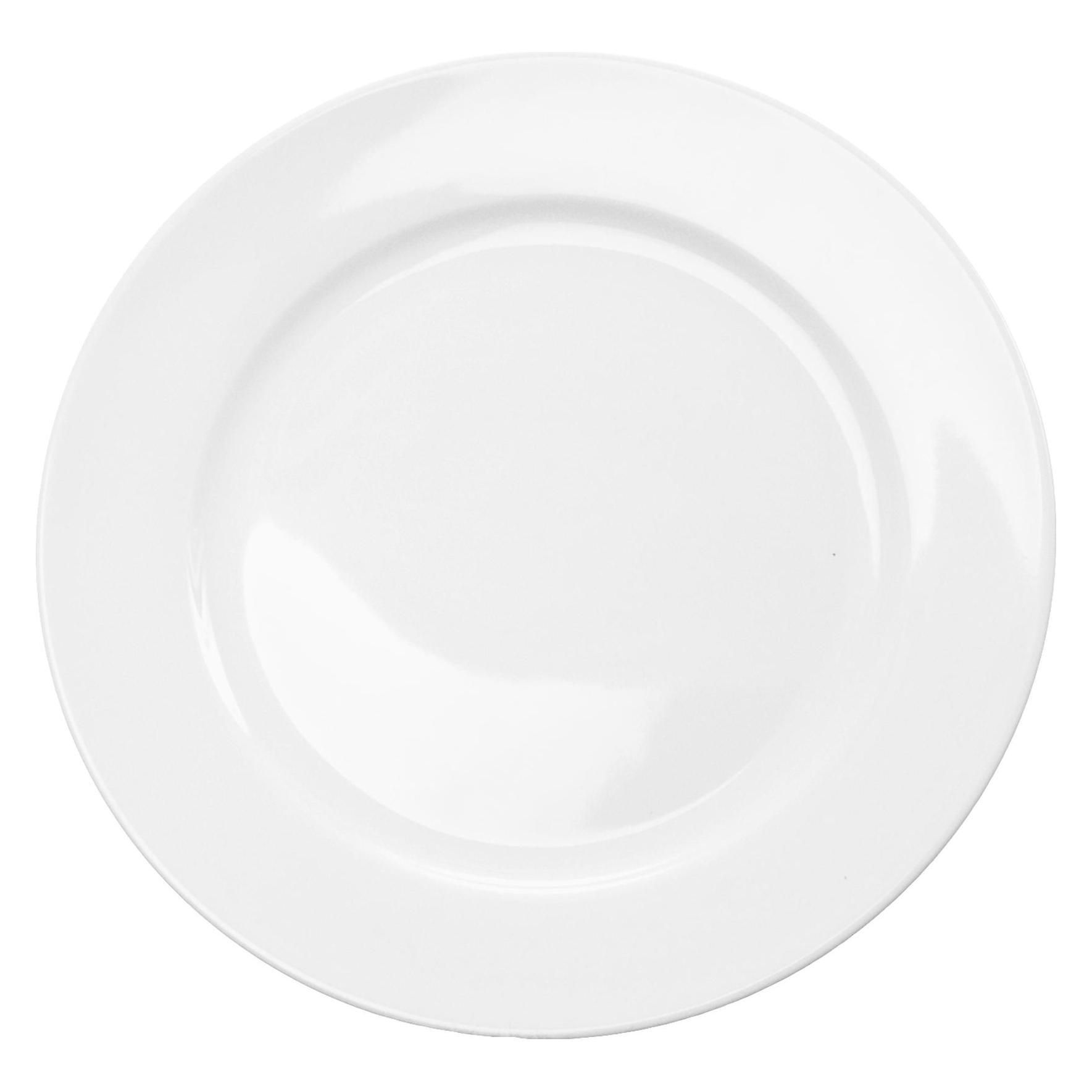 Esmeyer Desserteller "Heike", 6er Set, weiss spülmaschinenfest, mikrowellengeeignet, zeitloses Design (6x, 19 cm) (433-238)