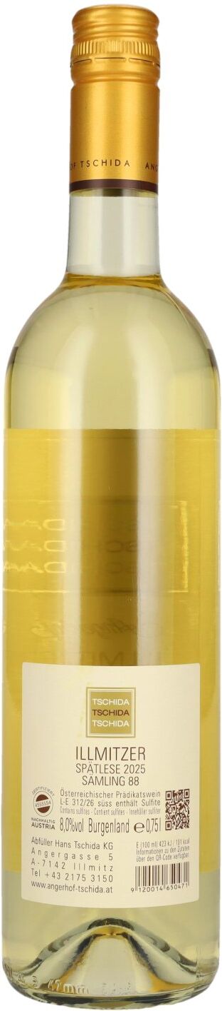 Weingut Tschida Tschida Angerhof Illmitzer Spätlese 2025 8% Vol. 0,75l