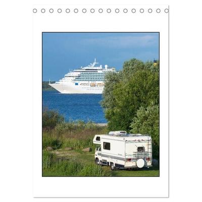 CAMPING-GLÜCK - Dein Urlaubsplaner (Tischkalender 2027 DIN A5 hoch), CALVENDO Monatskalender