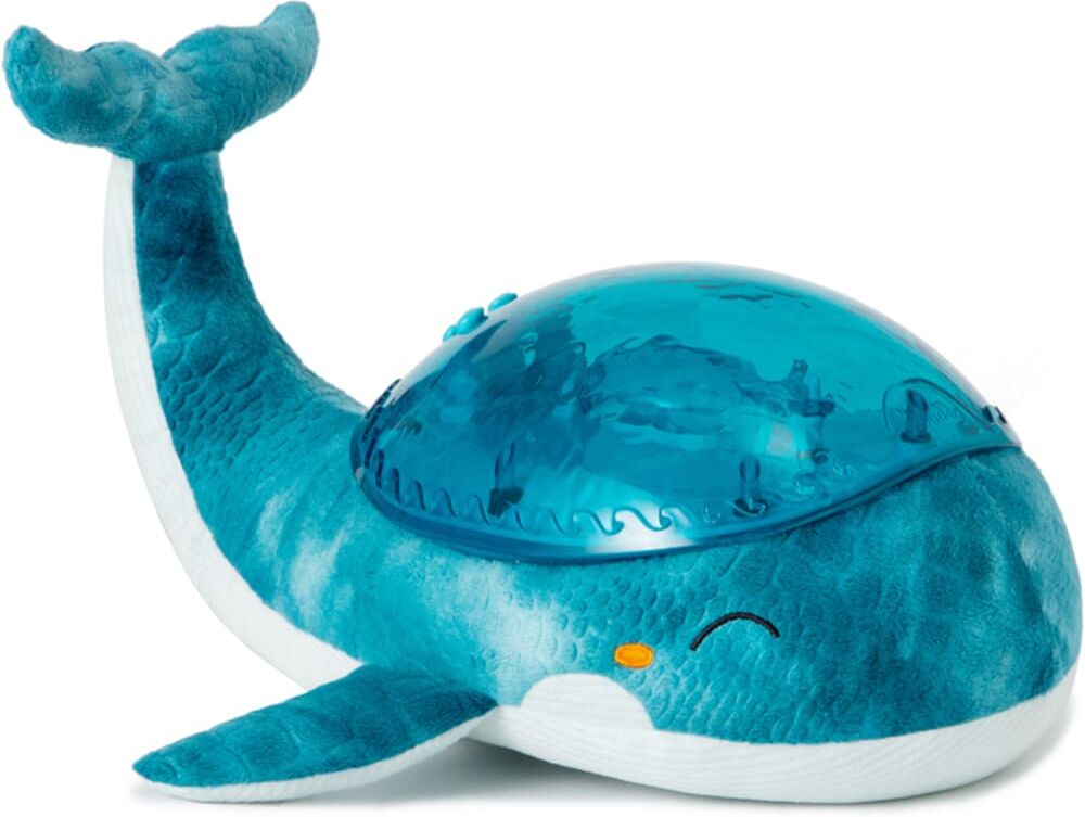 Cloud b Veilleuse peluche Tranquil Baleine Bleu 31x30x20cm