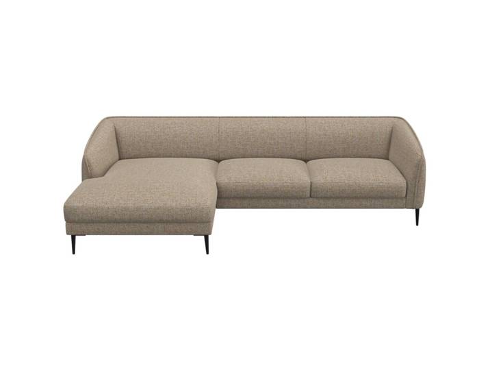 Ecksofa Fady Stoff hellbraun B 298 T 74 cm