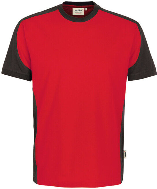 Hakro T-Shirt Contrast Performance, rouge, taille unisexe : S (290-002/S)