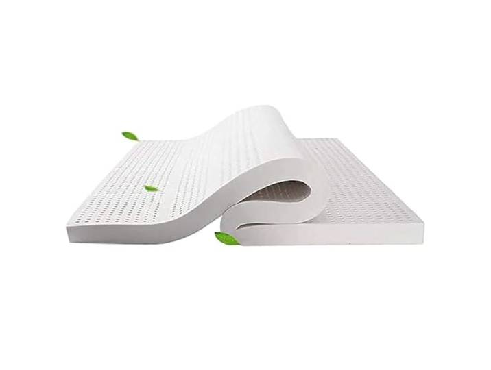 Hochwertige Matratzenauflage aus Naturlatex – 5/7,5/10 cm, mittelfest, Bezug aus Bio-Baumwolle, strapazierfähig, formstabil, 180 x 200 cm (71 x 79 Zoll), ideal für Komfort und optimale Unterstützung