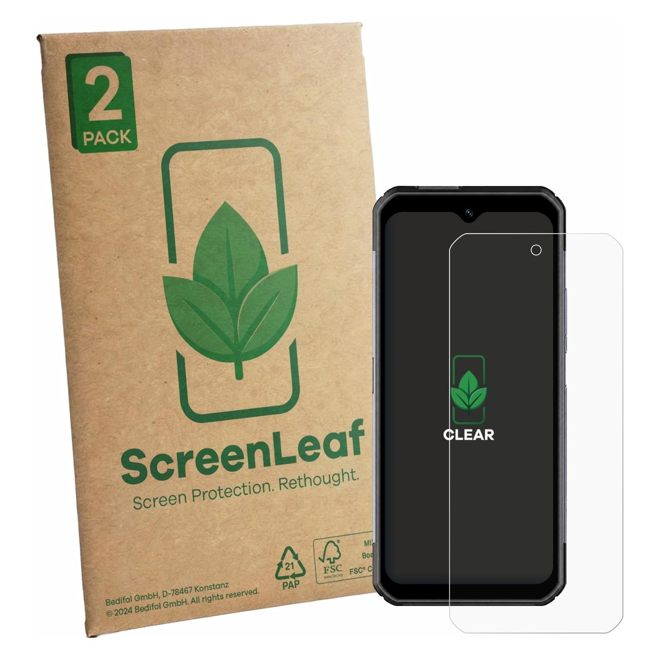 ScreenLeaf Schutzfolie für Pax A6630 Displayschutz Display Schutz Folie Klar Transparent (6163999)