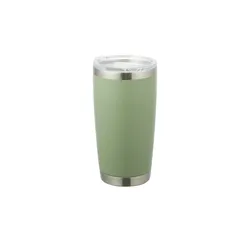KHG Isolierbecher 550ml   ¦ grün ¦ Edelstahl ¦ Maße (cm): B: 8 H: 18