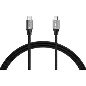 Varta Ladekabel Speed Charge & Sync, schwarz, 2m, USB-C auf USB-C, 100W Schnellladekabel
