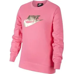 NIKE Kinder Sweatshirt G NSW SHINE FT CREW Q5, Größe L in Pink Pink