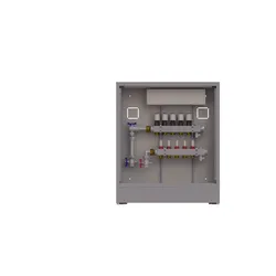 Danfoss Station UnoFloor Basic 5L 5 HK, links mit WMZ-Set, 230V