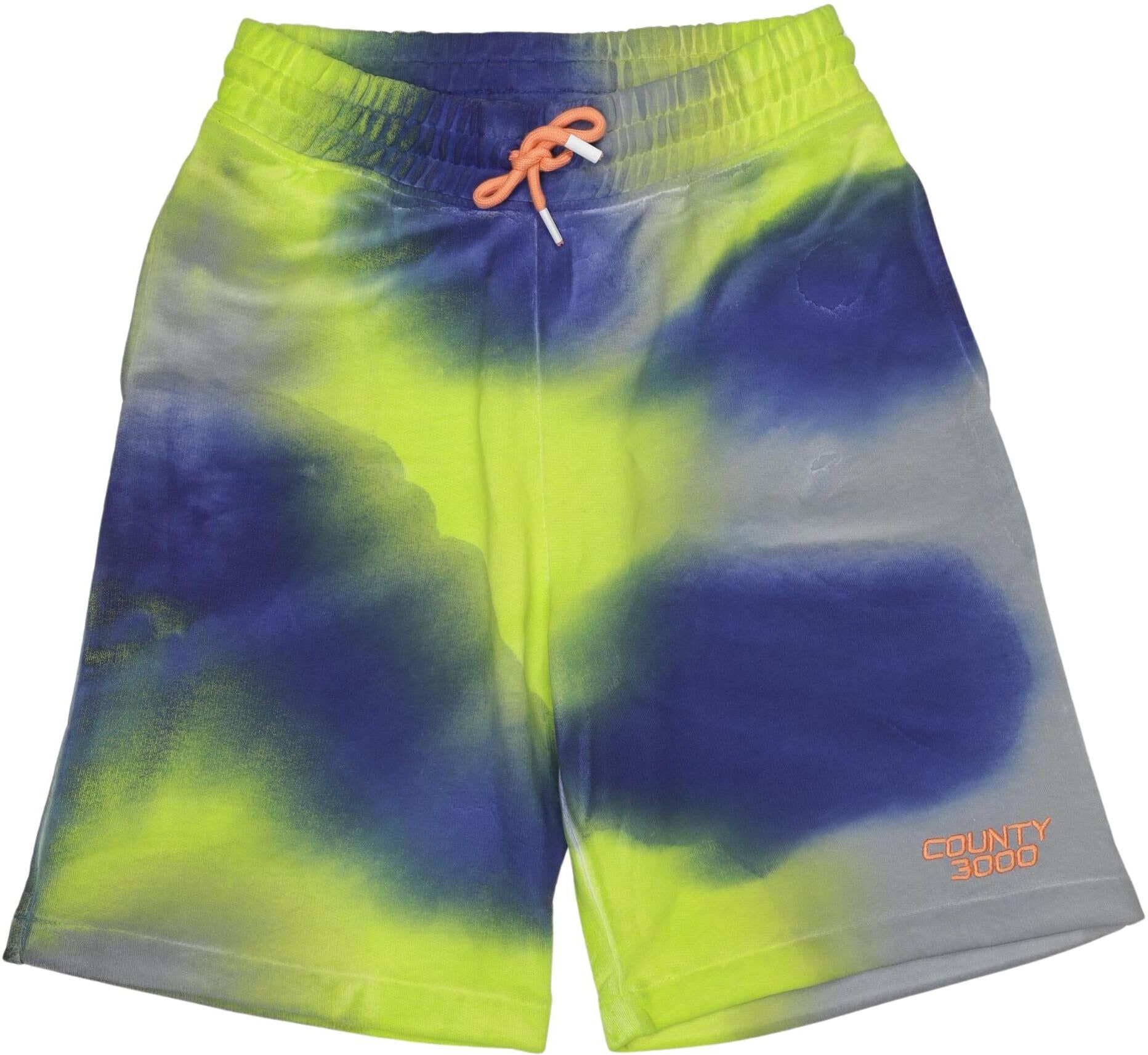 Marcelo Burlon Herren Shorts, Neon, Gr. S, Baumwolle / Synthetik - Second Hand