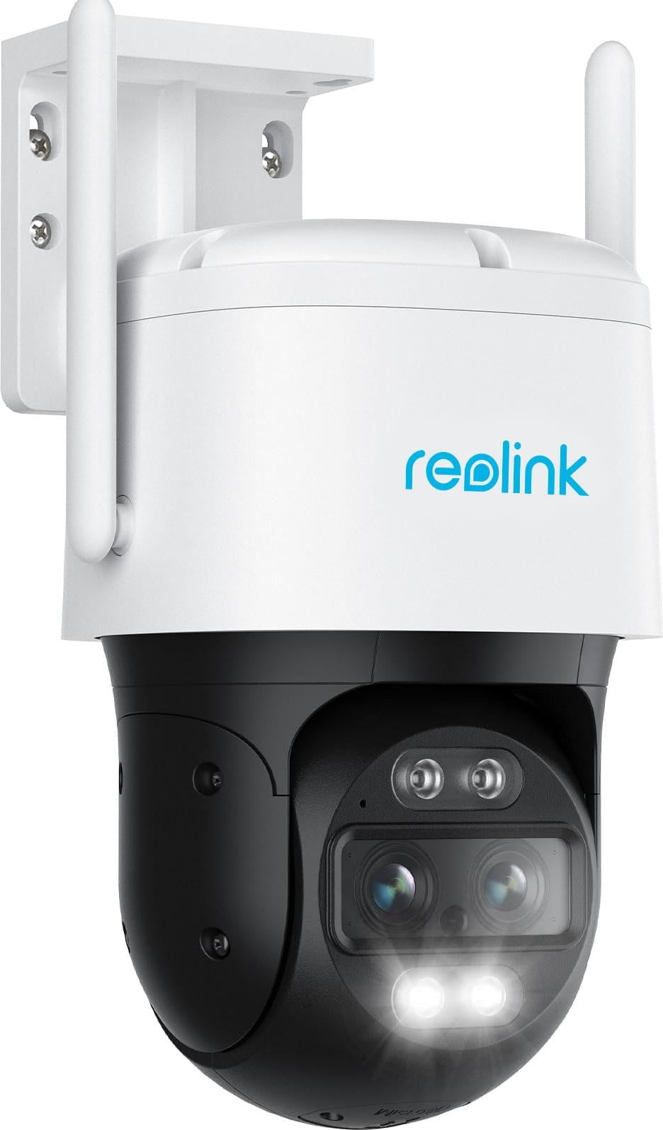 Reolink TrackMix W760 4K Buitencamera met Dubbele Weergave, Automatische Zoomtracking en Nachtzicht in Kleur (2,4/5 GHz Wifi)