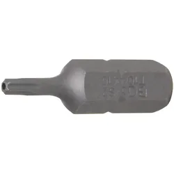 BGS Bit Länge 30 mm Antrieb Außensechskant 8 mm (5/16") T-Profil (für Torx) mit Bohrung T10 - 4410