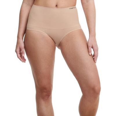 Shapingslip CHANTELLE "SMOOTH COMFORT", Damen, Gr. S, beige, Obermaterial: 79% Polyamid, 19% Elasthan, 1% Baumwolle, 1% Polyester, unifarben, körpernah, Unterhosen, glättender Effekt