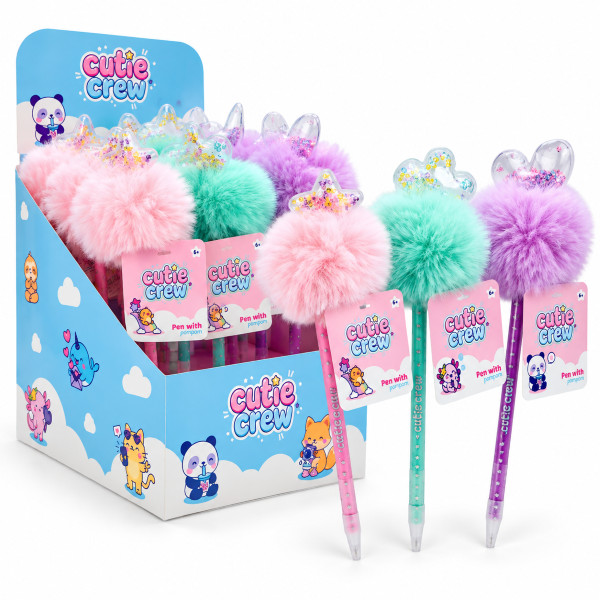 Cutie Crew CC253025 Pompom Pen Schattig