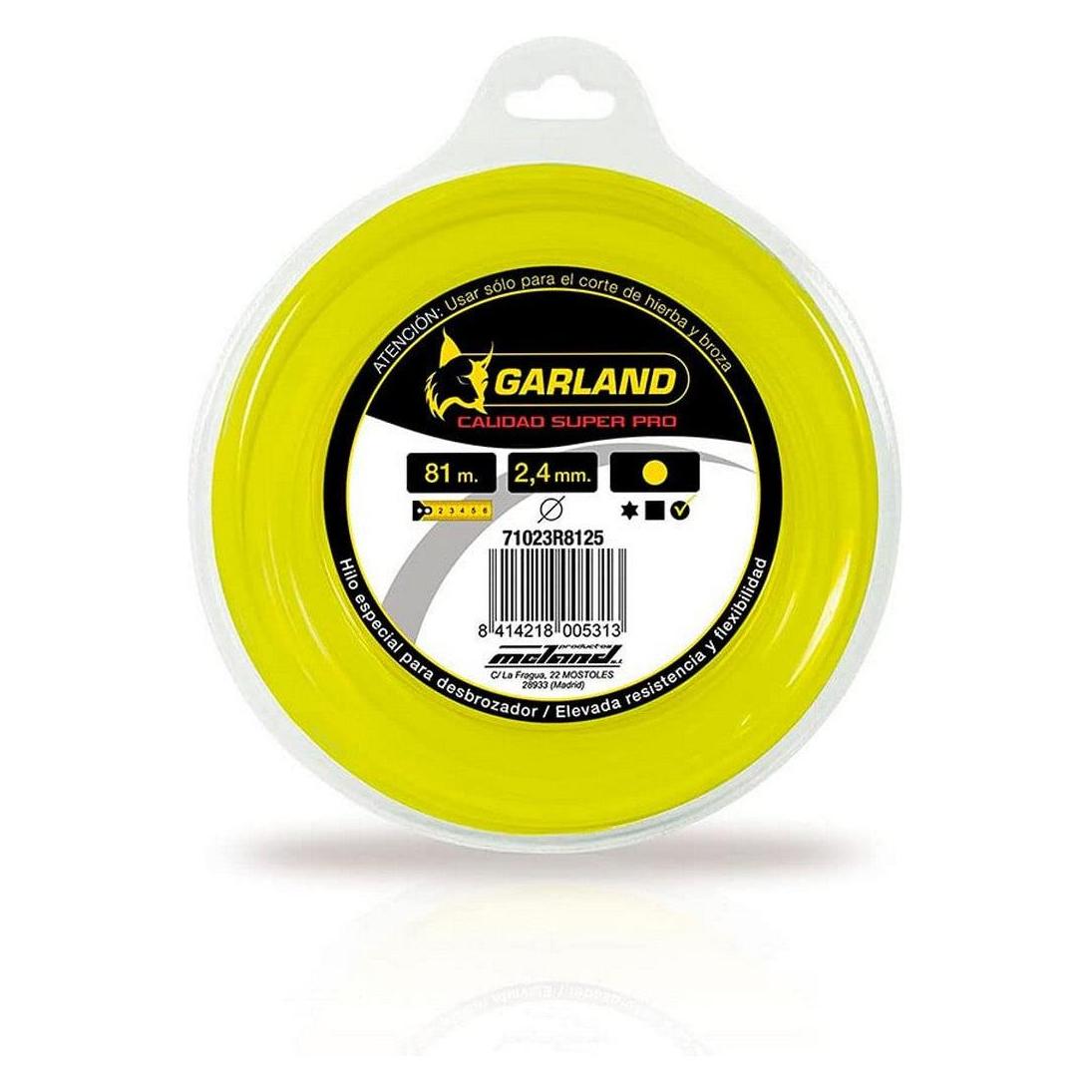 Garland Abschneidefaden 71023R8125 Ø 2,4 Mm Rund 8 M Nylon (Rasentrimmer) (45277852)