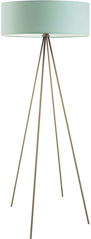 17 Stories Arnesha 157 H cm Traditional Floor Lamp Mint/Antique Old Gold 157cm H X 60cm W X 60cm D