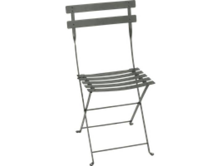 Lot de 2 Chaises Pliantes Bistro Métal en Acier