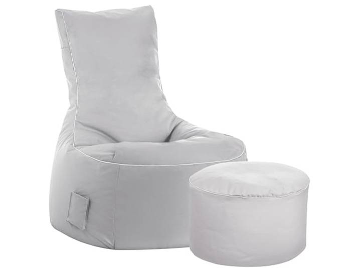 Sitting Point Sitzsack-Set Scuba Swing + Hocker grau