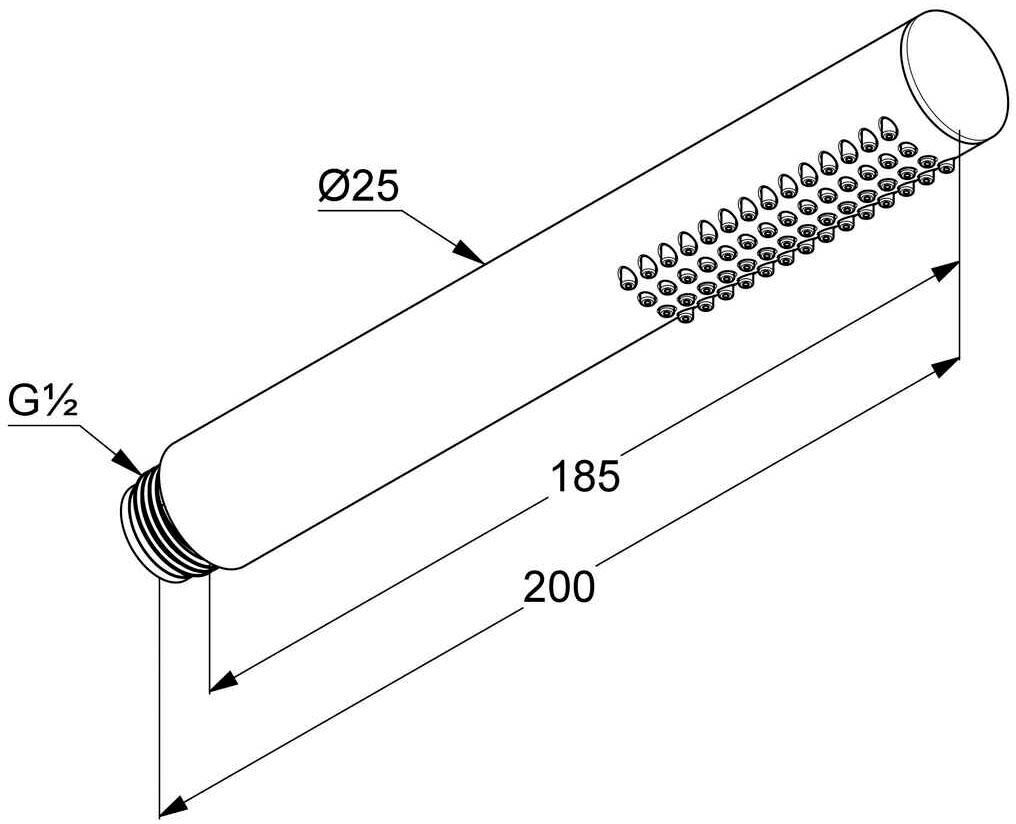 Kludi NOVA FONTE Stab-Handbrause