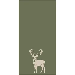 Handtuch HIRSCH (BL 50x100 cm) - grün - BL 50x100 cm