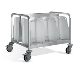 B.PRO TWH 2 N, Tellerwagen für 2-seitige Beschickung, niedrige Ausführung.