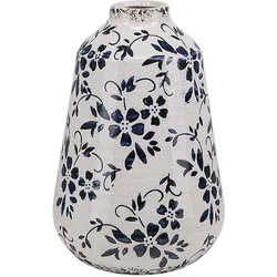 BLUMENVASE Steinzeug weiß Maroneia