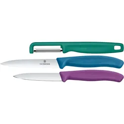 VICTORINOX Gemüsemesser mit I-Schäler SwissClassic Set - mehrfarbig