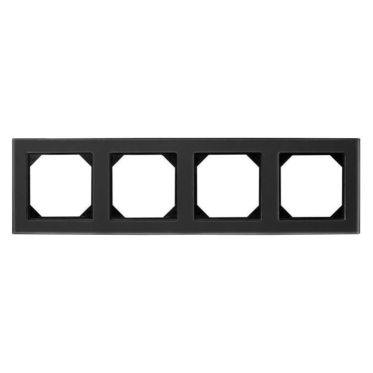 Liregus 4-Way Frame Black Glass (K14-245-04E/BG)