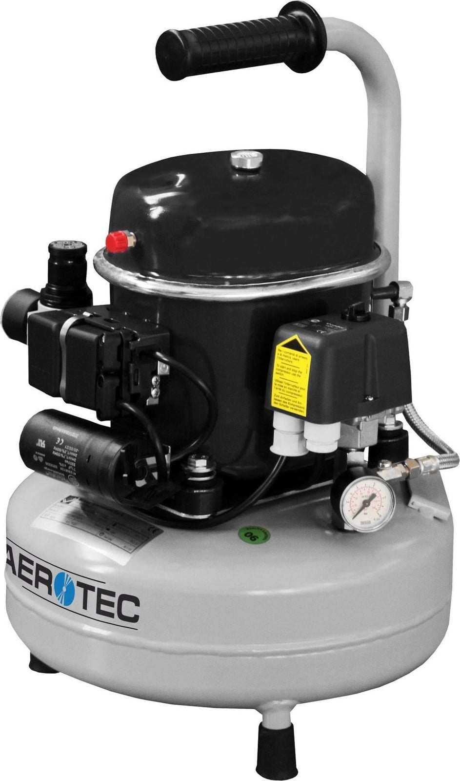 Aerotec SILENT 50 persluchtcompressor, 9 liter, 8 bar