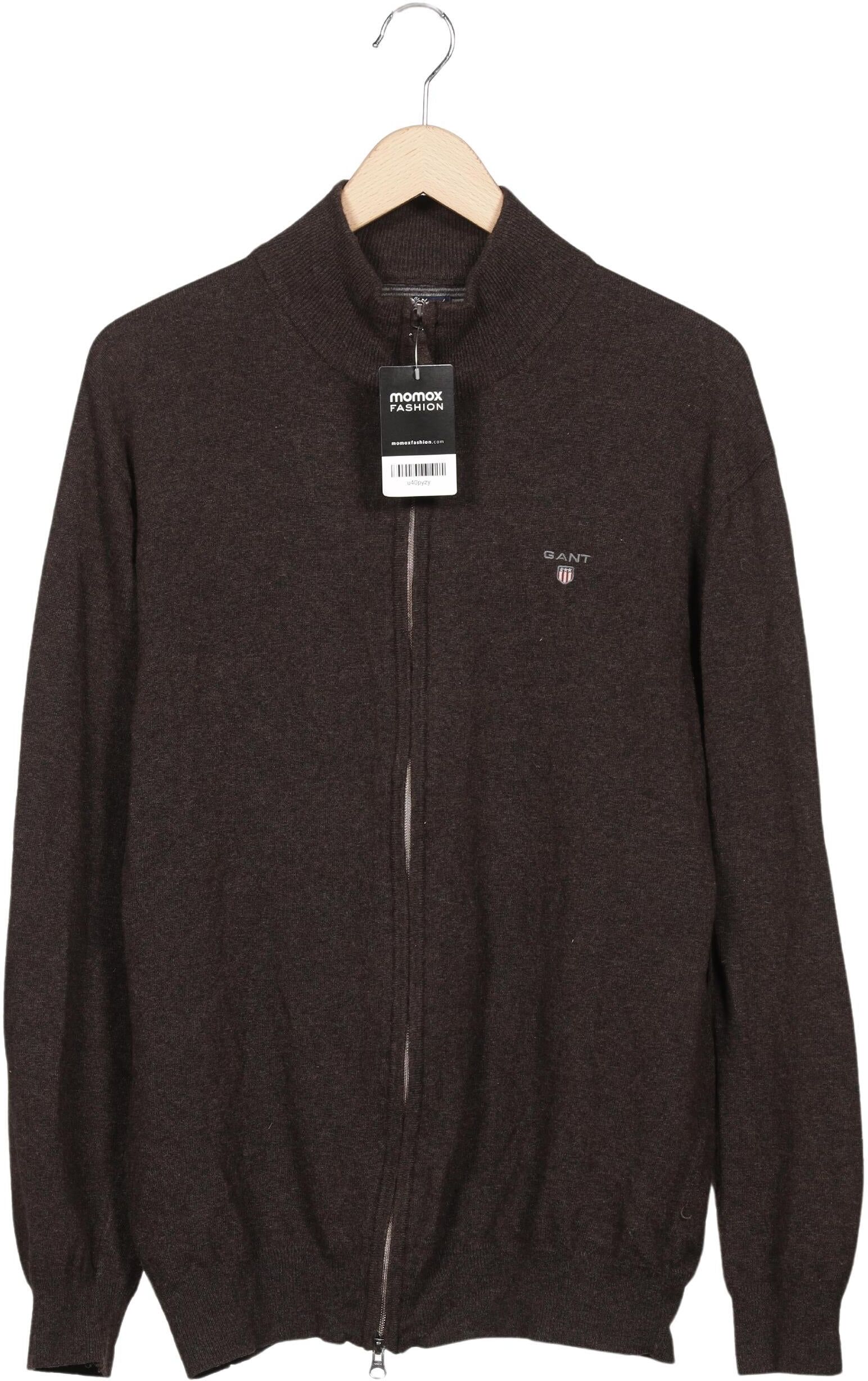 Gant Herren Strickjacke, Braun, Gr. 3Xl, Wolle - Second Hand