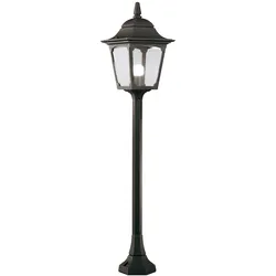 Außenleuchte Kandelaber Stehleuchte ALU Gartenleuchte H 100 cm Laterne Schwarz