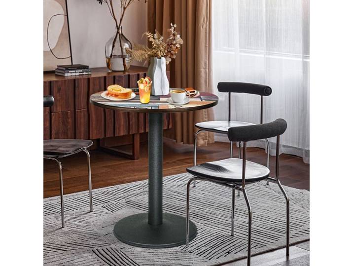 Table d'appoint ronde Correspondance Des Couleurs Colorées - MIPAN - Ø60×75 cm - adaptée au salon entrée et espace café