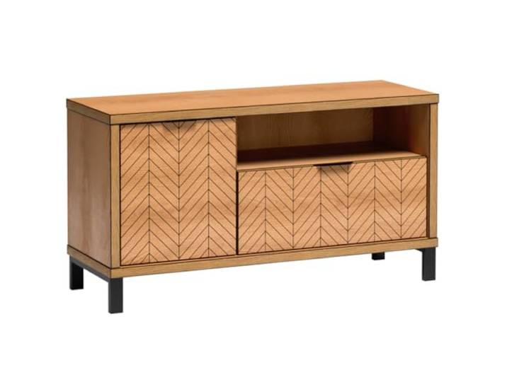 Lomadox Lowboard TV-Board Fernsehschrank TV Unterschrank Wohnzimmerschrank Medienschrank modern in Eiche