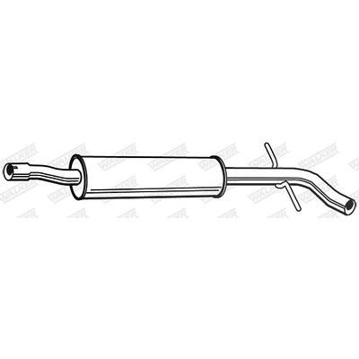 Walker Mittelschalldämpfer [Hersteller-Nr. 24053] für Skoda
