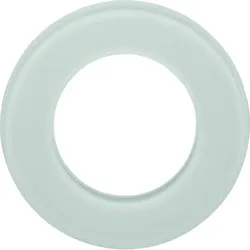 Hager Glasrahmen 1-fach, Serie Glas, polarweiß