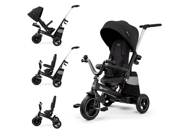 Kinderkraft EASYTWIST - tricycle multifonctionnel 5en1 (noir)