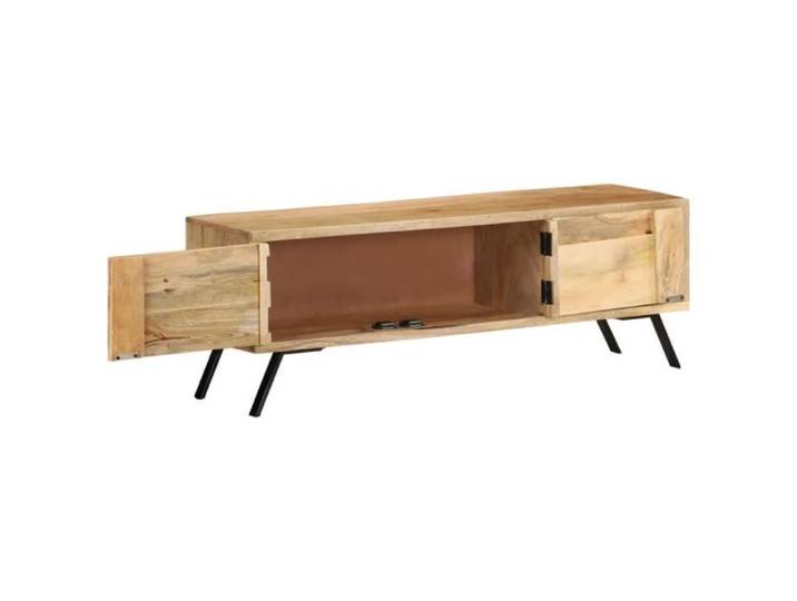 Zerodis Meuble TV 110x30x40 cm Bois massif de manguier RE388