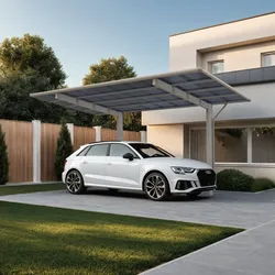 Ximax Aluminium Carport Wing Typ 80 531 x 276 cm 100 kg/qm Silber