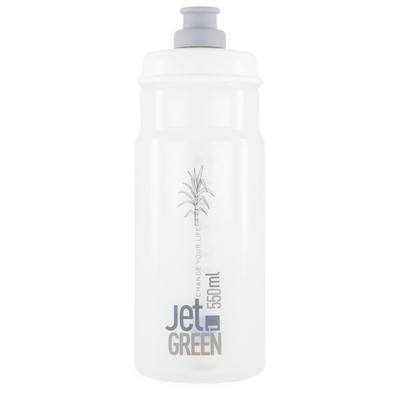 Elite - Jet Green - Fahrrad Trinkflasche Gr 550 ml grau/weiß